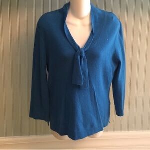 Jones Wear Blue Cashmere Sweater